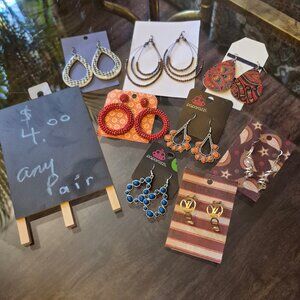 Costume Jewelry, Earrings. Yor choice $4.